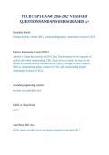 PTCB CSPT EXAM 2026-2027 VERIFIED QUESTIONS AND ANSWERS GRADED A&plus;