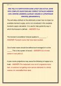ONE YIELD V2 CERTIFICATION EXAM LATEST 2026 ACTUAL EXAM  WITH COMPLETE QUESTIONS AND CORRECT DETAILED ANSWERS  &lpar;100&percnt; VERIFIED ANSWERS&rpar; &vert;ALREADY GRADED A&plus;&vert; &vert;&vert;PROFESSOR  VERIFIED&vert;&vert; &vert;&vert;BRANDNEW&excl;&excl;&excl;&vert;&vert;