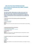 APEA 3P Exam Testbank 2025&sol;2026 &vert; 100 Verified Questions & Correct Answers with Rationales &vert; Pathophysiology&comma; Pharmacology & Physiology &vert; NP Study Guide