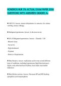 HONDROS NUR 176 ACTUAL EXAM PAPER 2026 QUESTIONS WITH ANSWERS GRADED A&plus;