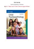 Child Psychopathology &ndash; 8th Edition by Eric J&period; Mash&comma; David A&period; Wolfe & Katherine Nguyen Williams &vert; Complete Test Bank for Chapters 1&ndash;14