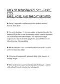 APEA 3P Pathophysiology &ndash; HEENT 2026 &vert; Verified Questions & Answers &vert; Head&comma; Eyes&comma; Ears&comma; Nose & Throat Study Guide A&plus;