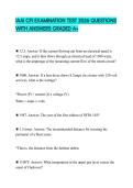 IAAI CFI EXAMINATION TEST 2026 QUESTIONS WITH ANSWERS GRADED A&plus;