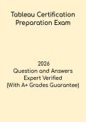 Tableau Certification Prep Exam &ndash; Practice Test & Study Guide 2026