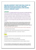 WALDEN UNIVERSITY NRNP 6568 FINAL EXAM 180  PRACTICE Questions & Answers &vert; With Well  Elaborated and Verified Questions &vert;100&percnt; Verified  solutions &vert; 20262027 Latest&excl;&excl; 