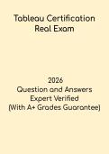 Tableau Certification Real Exam &ndash; Practice Questions & Exam Simulation Guide 2026