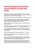 Med Gas Exam Questions with Correct Answers 2026&sol;2027 A&plus; Graded 100&percnt; Verified