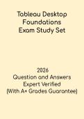 Tableau Desktop Foundations Exam Study Set &ndash; Practice Test & Certification Prep 2026