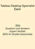 Tableau Desktop Specialist Exam &ndash; Certification Practice Test & Study Guide 2026