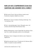 NURS 629 MVU COMPREHENSIVE EXAM 2026 QUESTIONS AND ANSWERS 100&percnt; CORRECT
