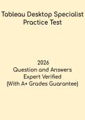 Tableau Desktop Specialist Practice Test Questions &ndash; Certification Mock Exam 2026