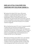 NURS 640 ACTUAL EXAM PAPER 2026 QUESTIONS WITH SOLUTIONS GRADED A&plus;