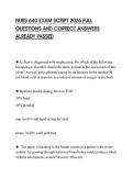 NURS 640 EXAM SCRIPT 2026 FULL QUESTIONS AND CORRECT ANSWERS ALREADY PASSED