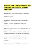 NURS 660 EXAM 1 2026 EXAM SCRIPT FULL QUESTIONS AND DETAILED ANSWERS GRADED A&plus;