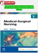 Test Bank &ndash; Medical-Surgical Nursing&comma; 8th Edition Author&colon; Mary Ann Linton Edition&colon; 8th Edition for 2026&sol;2027&comma; medical-surgical nursing exam prep &vert; Verified Q&A &vert; 100&percnt; Correct &vert; 2026&sol;2027 &vert; A&plus; Guaranteed&period;