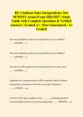 Pass the RCA Indiana State Jurisprudence Test &vert; 2026 Actual Exam Questions & Verified Answers