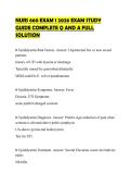 NURS 660 EXAM 1 2026 EXAM STUDY GUIDE COMPLETE Q AND A FULL SOLUTION