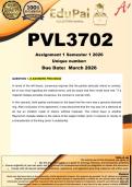 PVL3702 Assignment 1 &lpar;COMPLETE ANSWERS&rpar; Semester 1 2026 - DUE March 2026