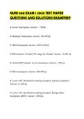 NURS 660 EXAM 1 2026 TEST PAPER QUESTIONS AND SOLUTIONS EXAMPREP