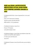 NURS 660 EXAM 1 ANTIPSYCHOTIC MEDICATIONS ACTUAL EXAM PAPER WITH VERIFIED ANSWERS GRADED A&plus; 2026