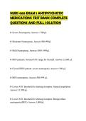 NURS 660 EXAM 1 ANTIPSYCHOTIC MEDICATIONS TEST BANK COMPLETE QUESTIONS AND FULL SOLUTION