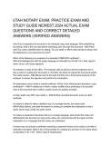 Utah Notary Exam&comma; Practice Exam & Study Guide &ndash; 2026 Updated with 2024 Actual Exam Questions