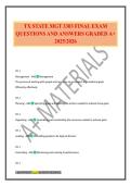 TX STATE MGT 3303 FINAL EXAM QUESTIONS AND ANSWERS GRADED A&plus; 2025&sol;2026