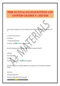 MHR 322 FINAL EXAM QUESTIONS AND ANSWERS GRADED A&plus; 2025&sol;2026
