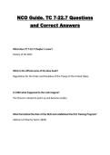 NCO Guide&period; TC 7-22&period;7 Questions and Correct Answers