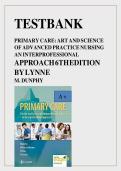 Test Bank for Primary Care&colon; The Art and Science of Advanced Practice Nursing &ndash; An Interprofessional Approach 6th Edition by Lynne M&period; Dunphy&comma; Jill E&period; Winland-Brown&comma; Brian O&period; Porter & Deborah Holtzclaw
