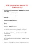 BCPS- Non-clinical Exam Questions With Complete Answers 