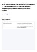 WGU D152 Inclusive Classroom 2026&vert; COMPLETE EXAM SET &lpar;questions and verified answers&rpar; frequently most tested questions &vert; already passed&excl;&excl;