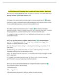 WGU D312 Anatomy & Physiology I Exam Questions with Correct Answers