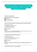 CSPR Exam 2025&sol;2026 &vert; Certified Specialist Payment Rep Complete Questions and Verified Answers with Rationales And Case Study&vert; HFMA Credential Prep &vert; Already Graded A&plus; &vert; Latest Updated Version&period;Guaranteed Pass&period;