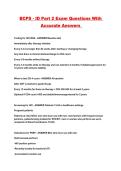 BCPS - ID Part 2 Exam Questions With Accurate Answers 