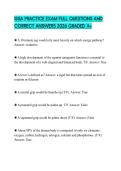 ISSA PRACTICE EXAM FULL QUESTIONS AND CORRECT ANSWERS 2026 GRADED A&plus;