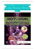 Complete Test Bank for Understanding Pathophysiology&comma; 8th Edition by Sue E&period; Huether&comma; Kathryn L&period; McCance and Valentina L&period; Brashers &vert; All 44 Chapters Covered With Questions And Verified Solutions With Detailed Rationales&period;