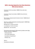 BCPS - Oncology Supportive Care Exam Questions With Correct Answers 