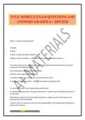 NYLE EXAM PACKAGE DEAL 100&percnt; VERIFIED 2026&period;