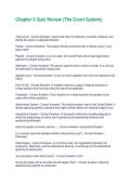 Chapter 5 Quiz Review &lpar;The Court System&rpar; Questions and Answers