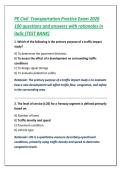 Exam &lpar;elaborations&rpar; PE Civil  Transportation  