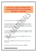 NACE CIP 1 CBT EXAM PRACTICE EXAM QUESTIONS AND ANSWERS GRADED A&plus; 2025&sol;2026