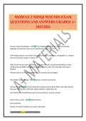 MODULE 2 NDNQI WOUNDS EXAM QUESTIONS AND ANSWERS GRADED A&plus; 2025&sol;2026