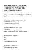 RN PHARMACOLOGY A RELIAS EXAM QUESTIONS AND ANSWERS 2026 CERTIFICATION STUDY PACK