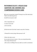 RN PHARMACOLOGY A RELIAS EXAM QUESTIONS AND ANSWERS 2026 COMPREHENSIVE REVIEW GUIDE