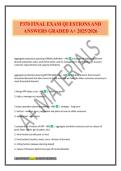 P370 FINAL EXAM QUESTIONS AND ANSWERS GRADED A&plus; 2025&sol;2026