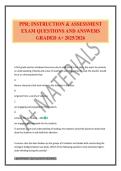 PPR&colon; INSTRUCTION & ASSESSMENT EXAM QUESTIONS AND ANSWERS GRADED A&plus; 2025&sol;2026