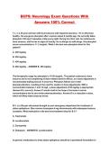BCPS&colon; Neurology Exam Questions With Answers 100&percnt; Correct 