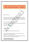 QMHA TEST PREP EXAM QUESTIONS AND ANSWERS GRADED A&plus; 2025&sol;2026