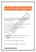 MHACBO - QMHA 1 EXAM QUESTIONS AND ANSWERS GRADED A&plus; 2025&sol;2026